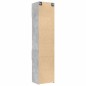 vidaXL Mobile Sottile Grigio Cemento 50x42,5x225 cm in Truciolato vidaXL Mobile Sottile Grigio Cemento 50x42,5x225 cm in Truciolato