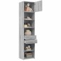 vidaXL Mobile Sottile Grigio Sonoma 50x42,5x225 cm in Truciolato vidaXL Mobile Sottile Grigio Sonoma 50x42,5x225 cm in Truciolato