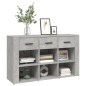 Credenza Grigio Cemento 100x30x59,5 cm in Legno Multistrato Credenza Grigio Cemento 100x30x59,5 cm in Legno Multistrato
