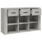 Credenza Grigio Cemento 100x30x59,5 cm in Legno Multistrato Credenza Grigio Cemento 100x30x59,5 cm in Legno Multistrato