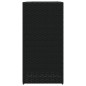 vidaXL Fioriere da Giardino 2 pz Nere 40x40x80 cm in Polyrattan