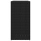 vidaXL Fioriere da Giardino 2 pz Nere 40x40x80 cm in Polyrattan