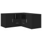 vidaXL Mobile Angolare Nero 160x40x45 cm in Truciolato vidaXL Mobile Angolare Nero 160x40x45 cm in Truciolato