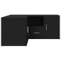 vidaXL Mobile Angolare Nero 160x40x45 cm in Truciolato vidaXL Mobile Angolare Nero 160x40x45 cm in Truciolato