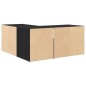 vidaXL Mobile Angolare Nero 160x40x45 cm in Truciolato vidaXL Mobile Angolare Nero 160x40x45 cm in Truciolato