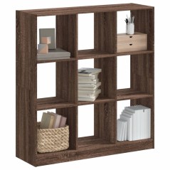 vidaXL Libreria Rovere Marrone 102x32x108 cm in Legno Multistrato