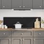 vidaXL Paraschizzi per Cucina 2 pz Neri 70x50 cm in Vetro Temperato