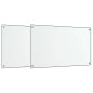 vidaXL Paraschizzi per Cucina 2 pz Trasparente 70x40cm Vetro Temperato vidaXL Paraschizzi per Cucina 2 pz Trasparente 70x40cm Vetro Temperato