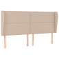 vidaXL Testiera ad Orecchio Cappuccino 203x23x118/128 cm in Similpelle vidaXL Testiera ad Orecchio Cappuccino 203x23x118/128 cm in Similpelle