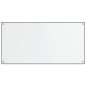vidaXL Paraschizzi per Cucina 2 pz Trasparente 80x60cm Vetro Temperato