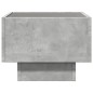 vidaXL Tavolino con LED Grigio Cemento 40x40x30cm in Legno Multistrato vidaXL Tavolino con LED Grigio Cemento 40x40x30cm in Legno Multistrato