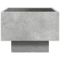 vidaXL Tavolino con LED Grigio Cemento 40x40x30cm in Legno Multistrato vidaXL Tavolino con LED Grigio Cemento 40x40x30cm in Legno Multistrato