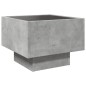 vidaXL Tavolino con LED Grigio Cemento 40x40x30cm in Legno Multistrato vidaXL Tavolino con LED Grigio Cemento 40x40x30cm in Legno Multistrato