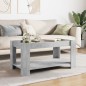 vidaXL Tavolino Salotto con LED Grigio Cemento 93x53x45 cm Multistrato