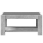 vidaXL Tavolino Salotto con LED Grigio Cemento 93x53x45 cm Multistrato