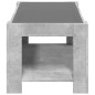 vidaXL Tavolino Salotto con LED Grigio Cemento 93x53x45 cm Multistrato