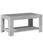 vidaXL Tavolino Salotto con LED Grigio Cemento 93x53x45 cm Multistrato