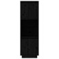 Credenza Nera 38x35x117 cm in Legno Massello di Pino Credenza Nera 38x35x117 cm in Legno Massello di Pino