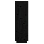 Credenza Nera 38x35x117 cm in Legno Massello di Pino Credenza Nera 38x35x117 cm in Legno Massello di Pino