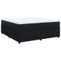 vidaXL Giroletto a Molle con Materasso Nero 200x200 cm in Velluto vidaXL Giroletto a Molle con Materasso Nero 200x200 cm in Velluto