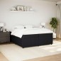vidaXL Giroletto a Molle con Materasso Nero 200x200 cm in Velluto vidaXL Giroletto a Molle con Materasso Nero 200x200 cm in Velluto