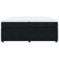 vidaXL Giroletto a Molle con Materasso Nero 200x200 cm in Velluto vidaXL Giroletto a Molle con Materasso Nero 200x200 cm in Velluto