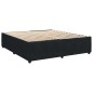 vidaXL Giroletto a Molle con Materasso Nero 200x200 cm in Velluto vidaXL Giroletto a Molle con Materasso Nero 200x200 cm in Velluto