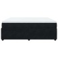 vidaXL Giroletto a Molle con Materasso Nero 200x200 cm in Velluto vidaXL Giroletto a Molle con Materasso Nero 200x200 cm in Velluto