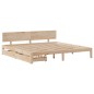 vidaXL Giroletto con Cassetti 200x200 cm in Legno Massello di Pino