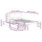 vidaXL Giroletto con Cassetti 90x200 cm in Legno Massello di Pino vidaXL Giroletto con Cassetti 90x200 cm in Legno Massello di Pino