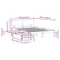 vidaXL Giroletto con Cassetti 140x200 cm in Legno Massello di Pino vidaXL Giroletto con Cassetti 140x200 cm in Legno Massello di Pino