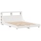 vidaXL Letto senza Materasso Bianco 120x200 cm Legno Massello di Pino vidaXL Letto senza Materasso Bianco 120x200 cm Legno Massello di Pino