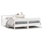 vidaXL Giroletto senza Materasso Bianco 200x200 cm Legno Massello Pino vidaXL Giroletto senza Materasso Bianco 200x200 cm Legno Massello Pino