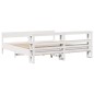 vidaXL Giroletto senza Materasso Bianco 200x200 cm Legno Massello Pino vidaXL Giroletto senza Materasso Bianco 200x200 cm Legno Massello Pino