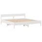 vidaXL Giroletto senza Materasso Bianco 200x200 cm Legno Massello Pino vidaXL Giroletto senza Materasso Bianco 200x200 cm Legno Massello Pino
