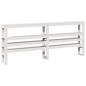vidaXL Giroletto senza Materasso Bianco 200x200 cm Legno Massello Pino vidaXL Giroletto senza Materasso Bianco 200x200 cm Legno Massello Pino