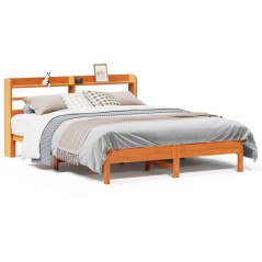 vidaXL Letto senza Materasso Marrone Cera 150x200 cm in Legno di Pino