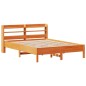vidaXL Letto senza Materasso Marrone Cera 150x200 cm in Legno di Pino vidaXL Letto senza Materasso Marrone Cera 150x200 cm in Legno di Pino