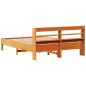 vidaXL Letto senza Materasso Marrone Cera 150x200 cm in Legno di Pino vidaXL Letto senza Materasso Marrone Cera 150x200 cm in Legno di Pino