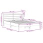 vidaXL Letto senza Materasso Marrone Cera 150x200 cm in Legno di Pino vidaXL Letto senza Materasso Marrone Cera 150x200 cm in Legno di Pino