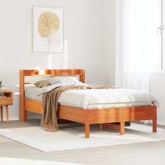 vidaXL Letto senza Materasso Marrone Cera 120x200 cm in Legno di Pino