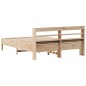 vidaXL Letto senza Materasso 150x200 cm in Legno Massello di Pino vidaXL Letto senza Materasso 150x200 cm in Legno Massello di Pino