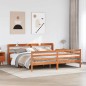 vidaXL Letto senza Materasso Marrone Cera 200x200 cm in Legno di Pino vidaXL Letto senza Materasso Marrone Cera 200x200 cm in Legno di Pino