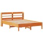 vidaXL Letto senza Materasso Marrone Cera 140x190 cm in Legno di Pino vidaXL Letto senza Materasso Marrone Cera 140x190 cm in Legno di Pino
