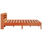 vidaXL Letto senza Materasso Marrone Cera 140x190 cm in Legno di Pino vidaXL Letto senza Materasso Marrone Cera 140x190 cm in Legno di Pino