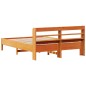 vidaXL Letto senza Materasso Marrone Cera 140x190 cm in Legno di Pino vidaXL Letto senza Materasso Marrone Cera 140x190 cm in Legno di Pino