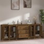 Credenza Miele 230x35x80 cm in Legno Massello di Pino Credenza Miele 230x35x80 cm in Legno Massello di Pino