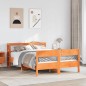 vidaXL Letto senza Materasso Marrone Cera 120x190 cm in Legno di Pino vidaXL Letto senza Materasso Marrone Cera 120x190 cm in Legno di Pino