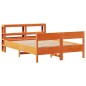 vidaXL Letto senza Materasso Marrone Cera 120x190 cm in Legno di Pino vidaXL Letto senza Materasso Marrone Cera 120x190 cm in Legno di Pino