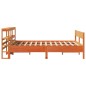 vidaXL Letto senza Materasso Marrone Cera 120x190 cm in Legno di Pino vidaXL Letto senza Materasso Marrone Cera 120x190 cm in Legno di Pino